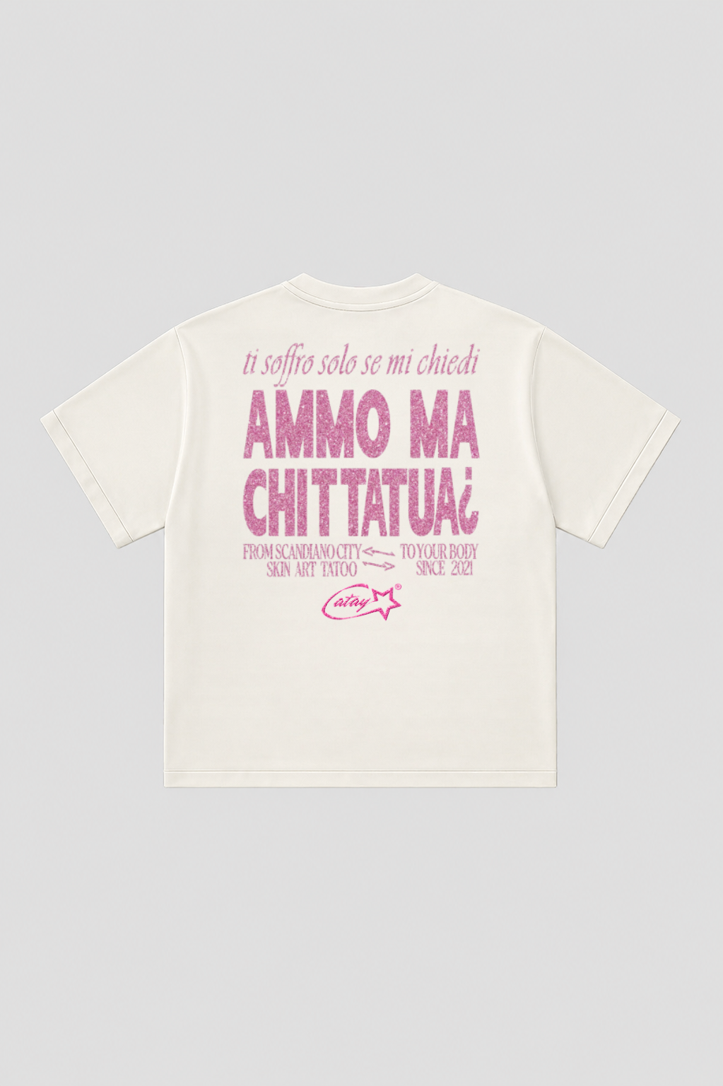 T-shirt "ammo ma chi t tatua" white