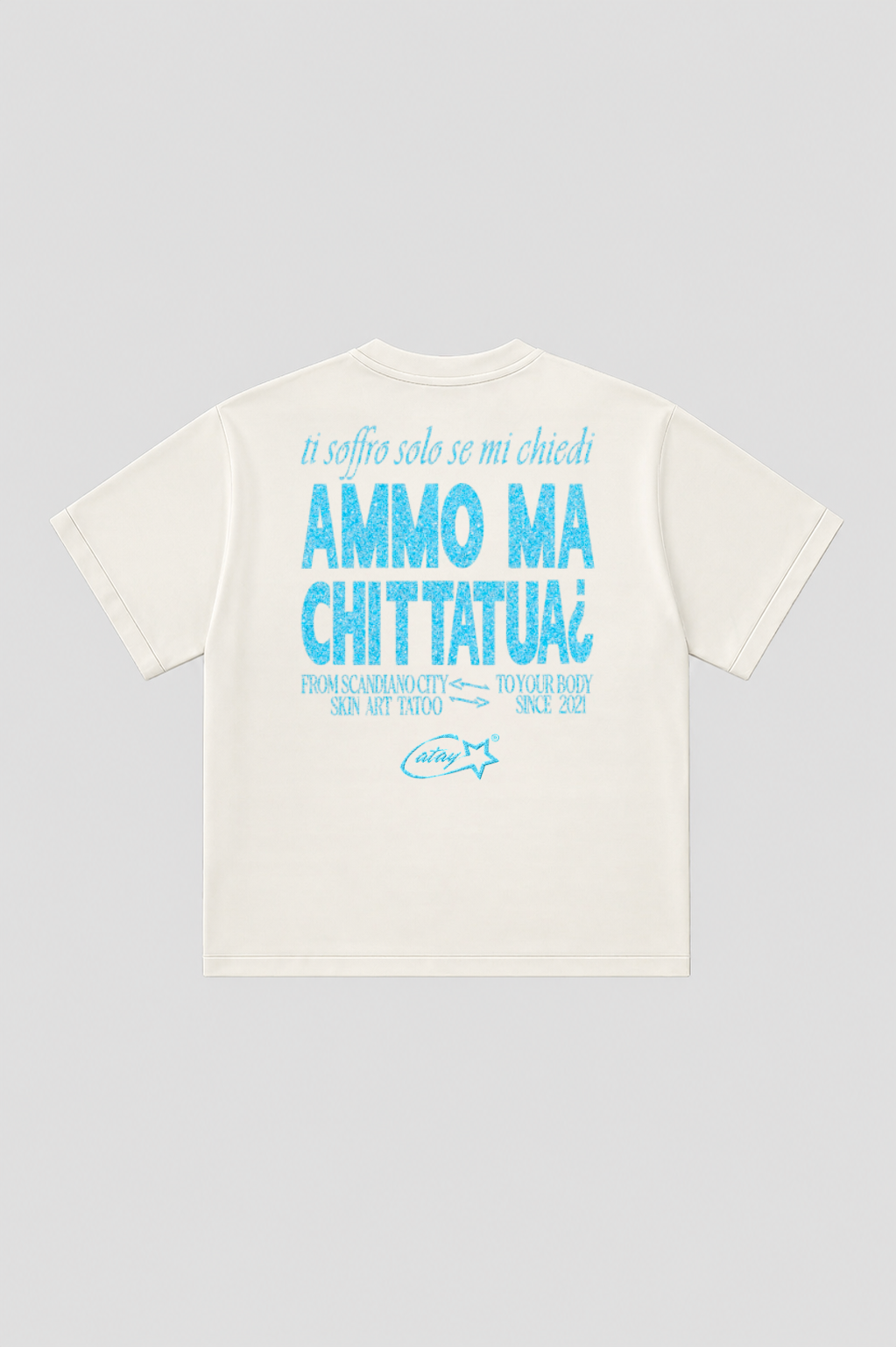 T-shirt "ammo ma chi t tatua" white