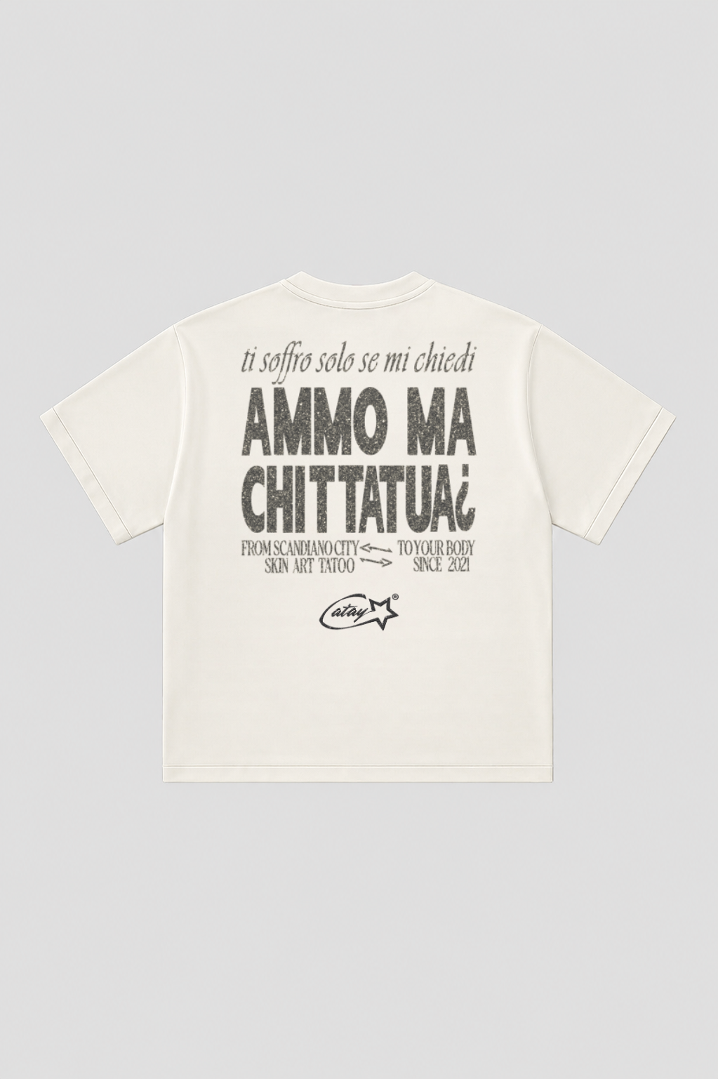 T-shirt "ammo ma chi t tatua" white