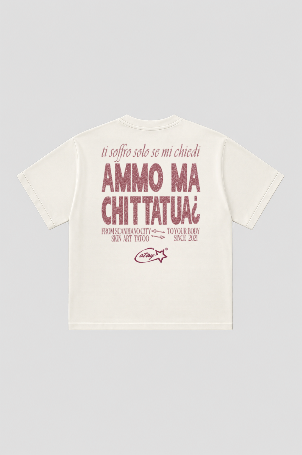 T-shirt "ammo ma chi t tatua" white
