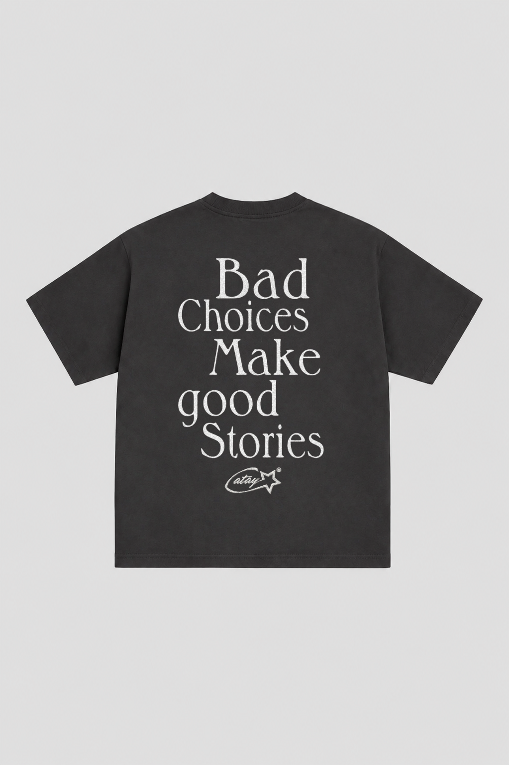 T-shirt " bad choices make good stories" silver glitter